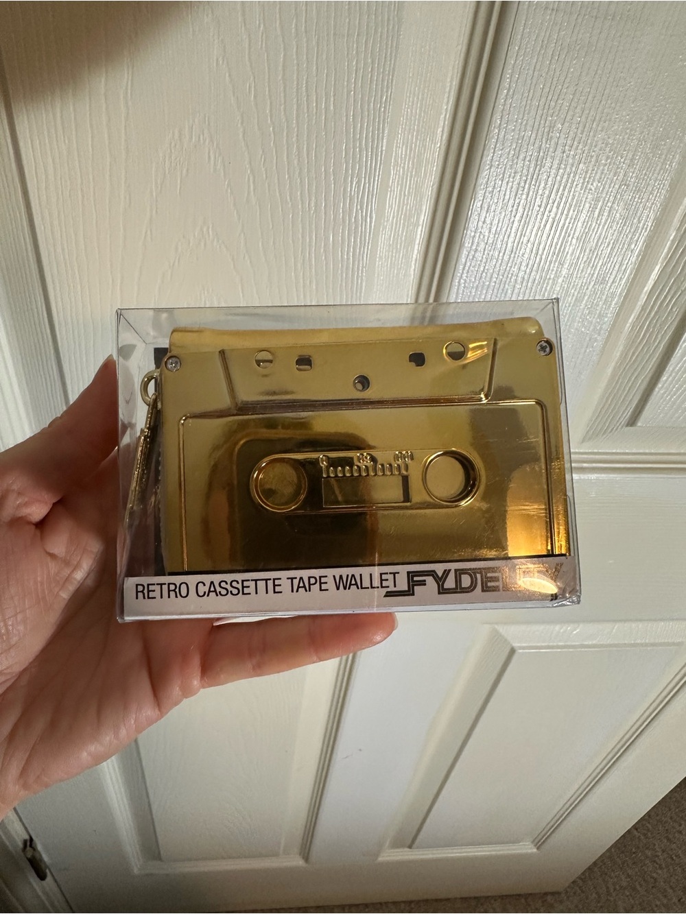FLYDELITY Gold Retro Cassette Tape Wallet